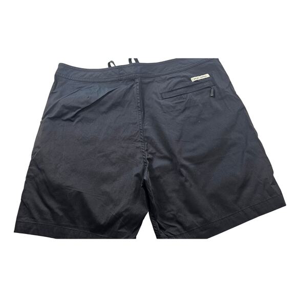 Banks journal 5" basic board shorts EUC cinch fly black white surf essential 33 - Picture 2 of 8